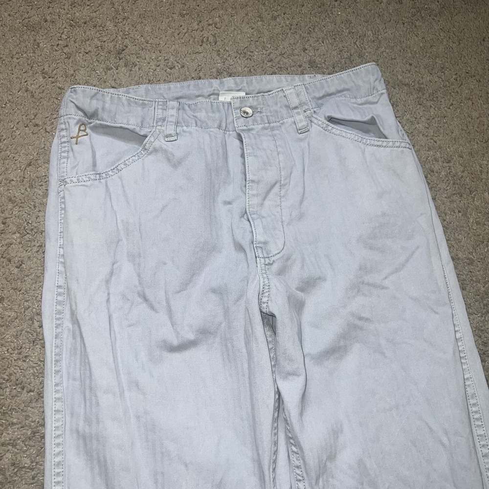 Birdwell Beach Britches Pants Mens 32 Sky Blue Herringbone Cotton